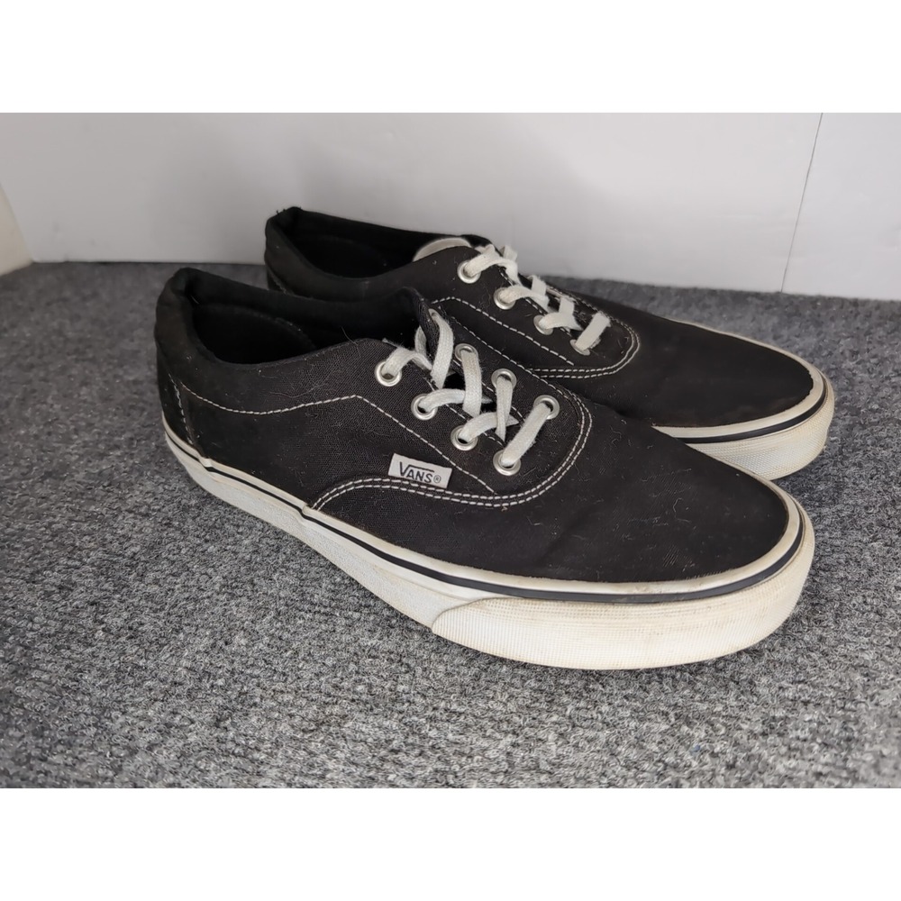 VANS Authentic Black White Canvas Shoes‎ Sneakers Women's Size 9